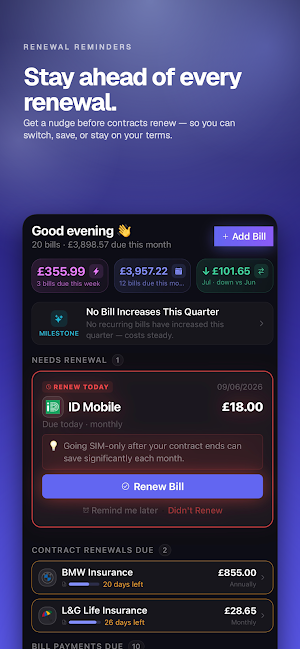 Track My Bills Screenshot 1