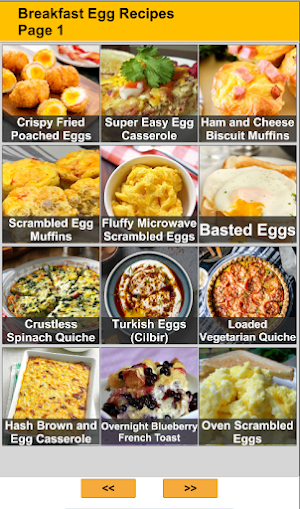 Egg Breakfast Recipes Screenshot 0