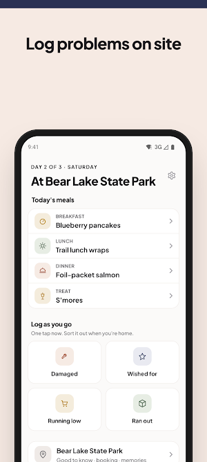 Camping Checklist & Meal Plan Screenshot 3