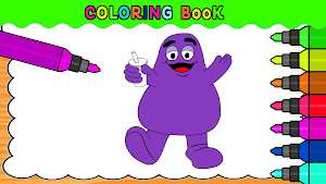 The Grimace Shake Coloring Screenshot 0