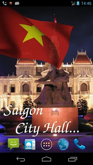 Vietnam Flag Live Wallpaper Screenshot 1