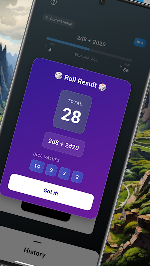 RPG Dice Roller - Dice for D&D Screenshot 1