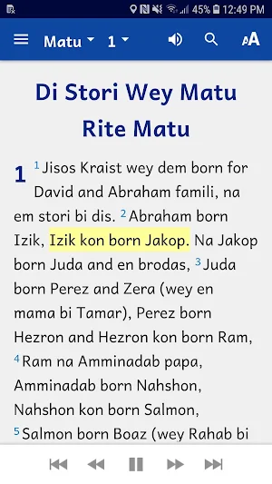 Nigerian Pidgin Bible Screenshot 1