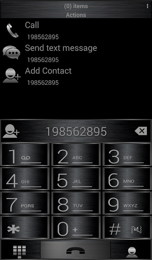 Theme Dark Metal RocketDial Screenshot 1