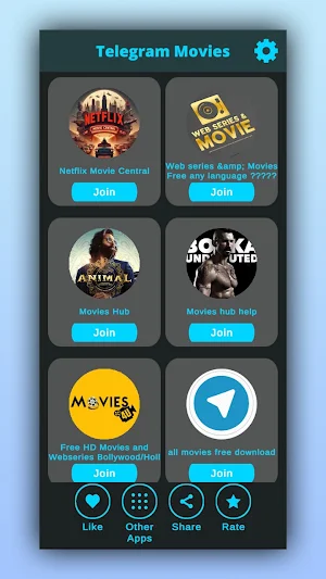 MovieGram : Telegram Movies HD Screenshot 1