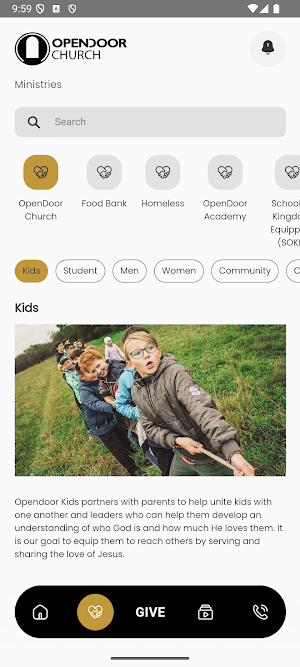 Open Door Church Experience Screenshot 1