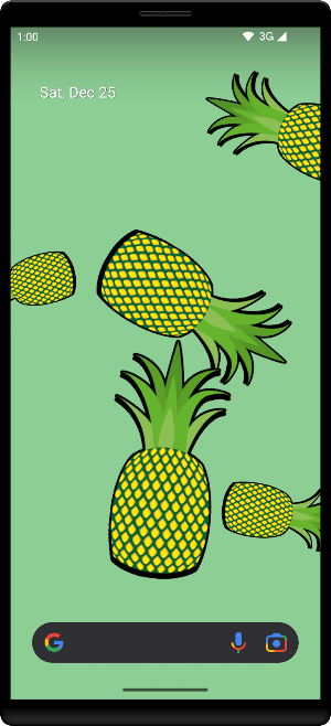 Pineapples Live Wallpaper Screenshot 1