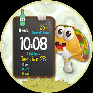 Taco Chef Animated Watch Face Screenshot 2