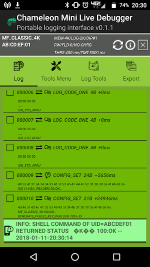 Chameleon Mini Live Debugger Screenshot 1