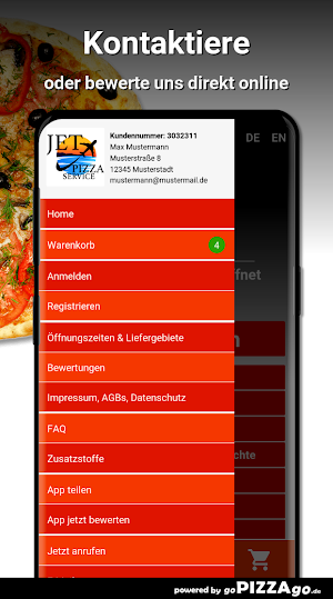 JET Pizzaservice Denkendorf Screenshot 2