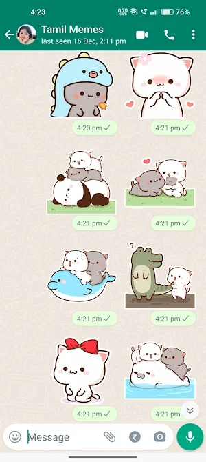 Mochi Cat Stickers Screenshot 2