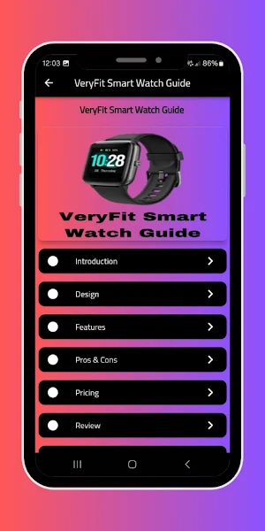 VeryFit Smart Watch Guide Screenshot 3