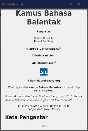 Kamus Balantak Dictionary Screenshot 0