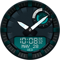 Hybrid SHOCK DW01 Watch face