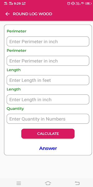 SEWA CALCULATOR Screenshot 2