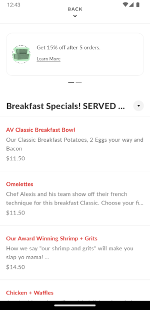 AV Gourmet Screenshot 2