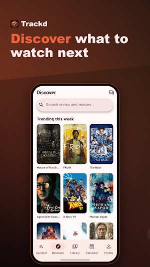 Trackd: TV Shows & Movies Screenshot 1