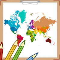 World Map Coloring Book