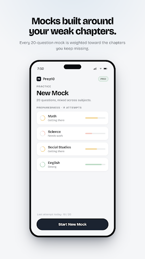 Prep10: Class 10 Mock Test Screenshot 1