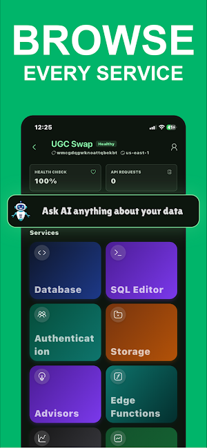 Supabase Manager - SupaDash Screenshot 1