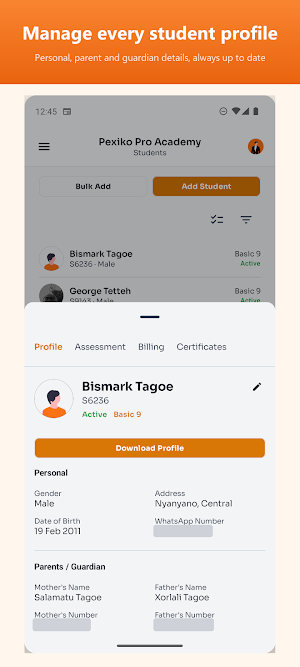 Pexiko: School Management Screenshot 0