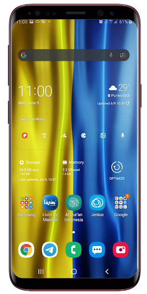 Ukraine Flag Live Wallpaper Screenshot 2