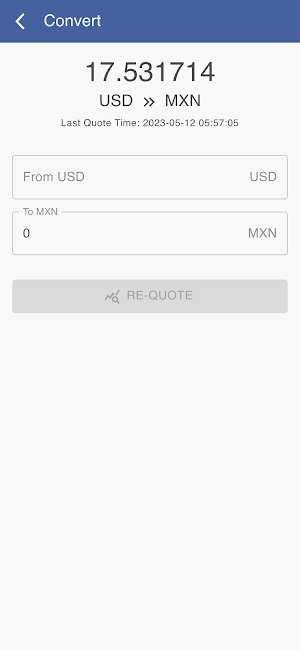 USD to MXN Screenshot 1