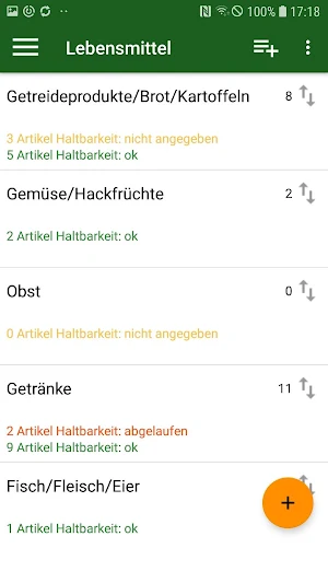 Notfall-Bestandsliste Screenshot 1