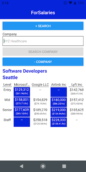 ForSalaries Screenshot 2
