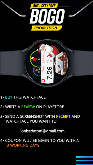 Christmas Digital Watchface Screenshot 2
