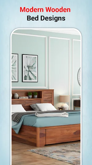 Wooden Bed Design - Bed Ideas Screenshot 2