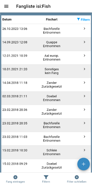 isiFish - Fangbuch für Vereine Screenshot 2