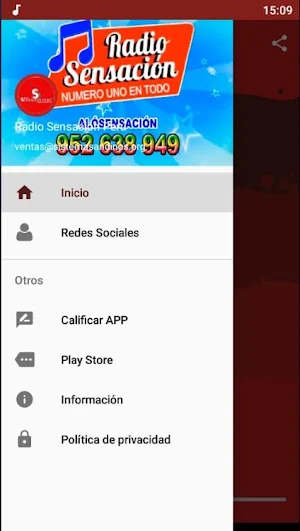 Radio Sensación Screenshot 1
