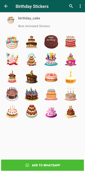 Happy Birthday Stickers Screenshot 0