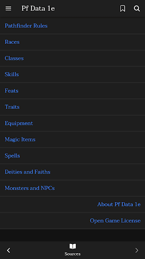 Pf Data 1e Screenshot 0