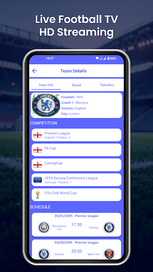Live Football TV HD Streaming Screenshot 2