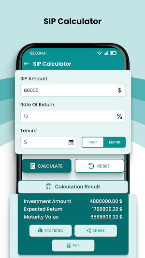 EMI Calculator Screenshot 2