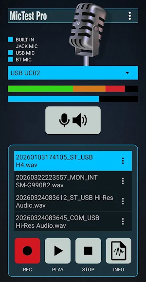 Mic Test Pro: Audio Analyzer Screenshot 0