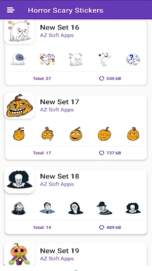 Horror stickers for WhatsApp Screenshot 0