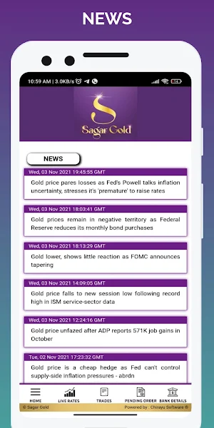 Sagar Gold Screenshot 1