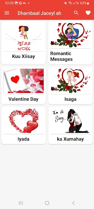 Dhambaal jaceyl ah Somali love Screenshot 2