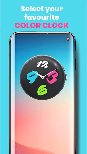 Colorful Clock App and Widget Screenshot 0