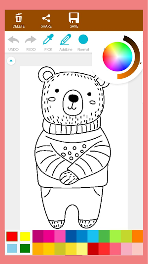 Teddy Bear Coloring Book Screenshot 0