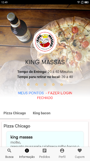 Pizzaria King Massas Screenshot 0