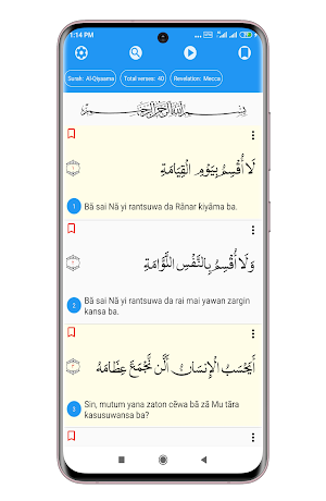 Hausa Qur'an - Qur'an with Hausa Translation Screenshot 3
