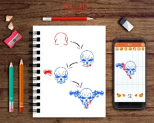 Learn to Draw Skull Tattoos Screenshot 2