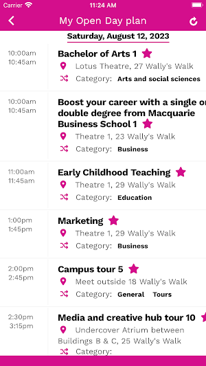 Macquarie University Open Day Screenshot 3