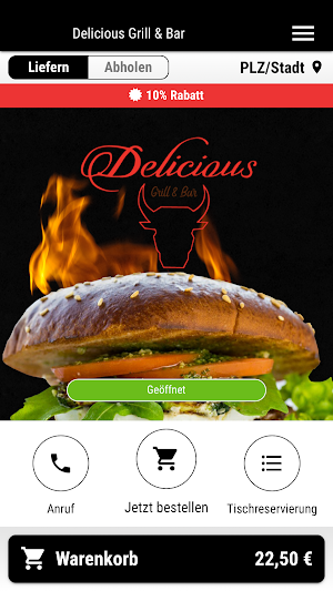 Delicious Grill & Bar Screenshot 0