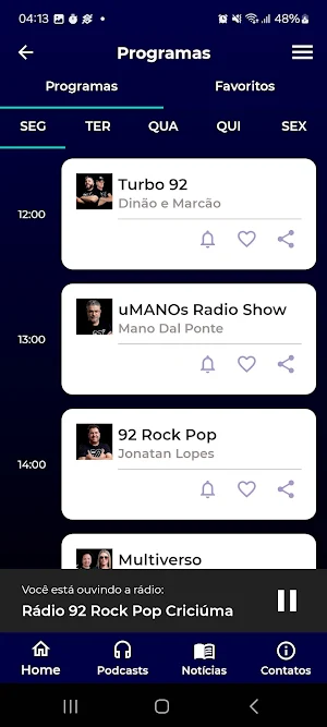Rádio 92 Rock Pop Criciúma Screenshot 1