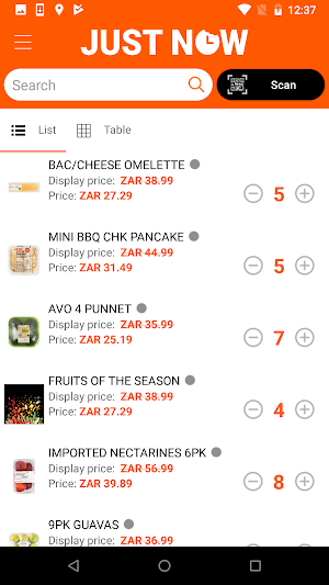 JustNow Merchandiser Screenshot 2